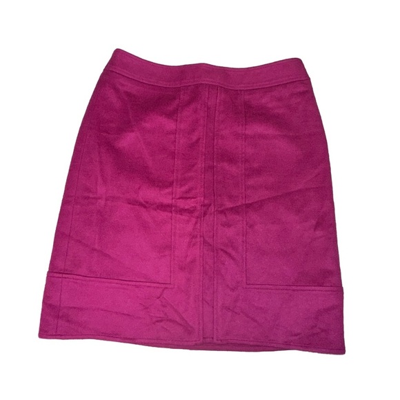 Ann Taylor Dresses & Skirts - Ann Taylor Wool A Line Skirt Women’s Size 10 Barbie Office Minimalist Fuscia